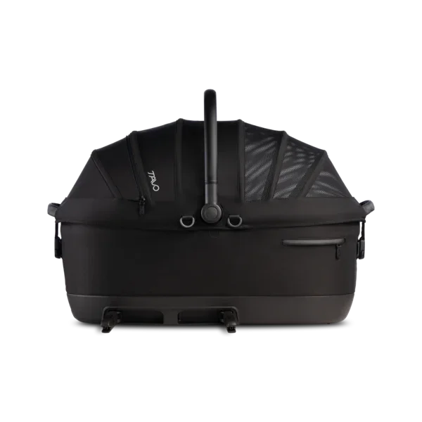 Isofix Autositz & Transportbox Maeve™ iso7x-R von Tavo für Hunde bis 18 kg | GREENGUARD-Gold-Zertifizierung | Farbe: Onyx
