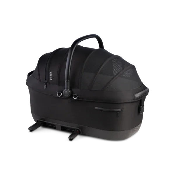 Isofix Autositz & Transportbox Maeve™ iso7x-R von Tavo für Hunde bis 18 kg | GREENGUARD-Gold-Zertifizierung | Farbe: Onyx