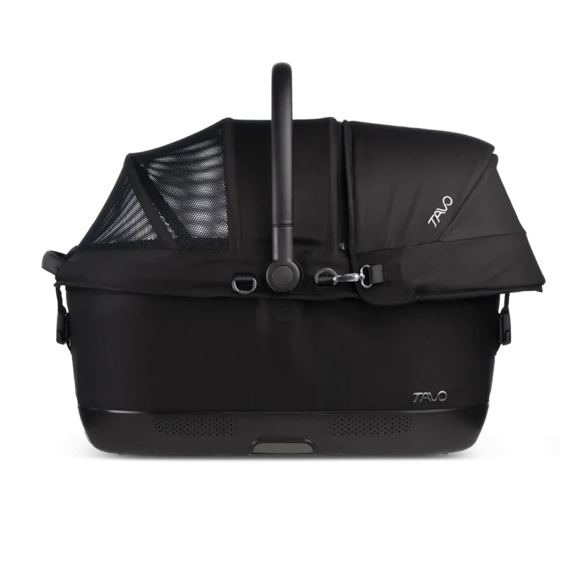 Isofix Autositz & Transportbox Maeve™ iso6x von Tavo für Hunde bis 18 kg | GREENGUARD-Gold-Zertifizierung | Farbe: Onyx