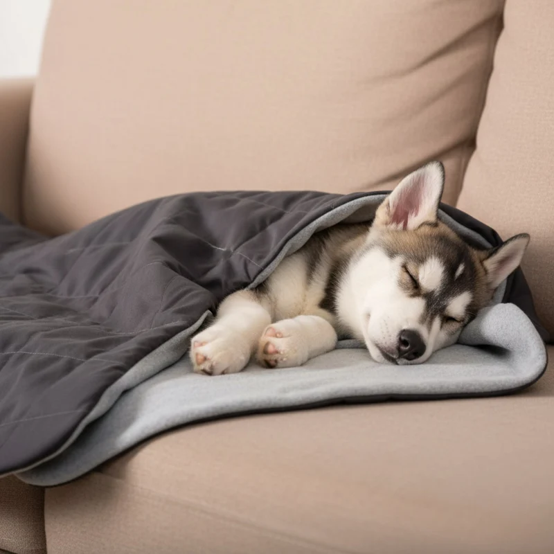 Doctor Bark Hundeschlafsack – Premium Kuschelhöhle mit orthopädischer Polsterung für Geborgenheit & erholsamen Schlaf