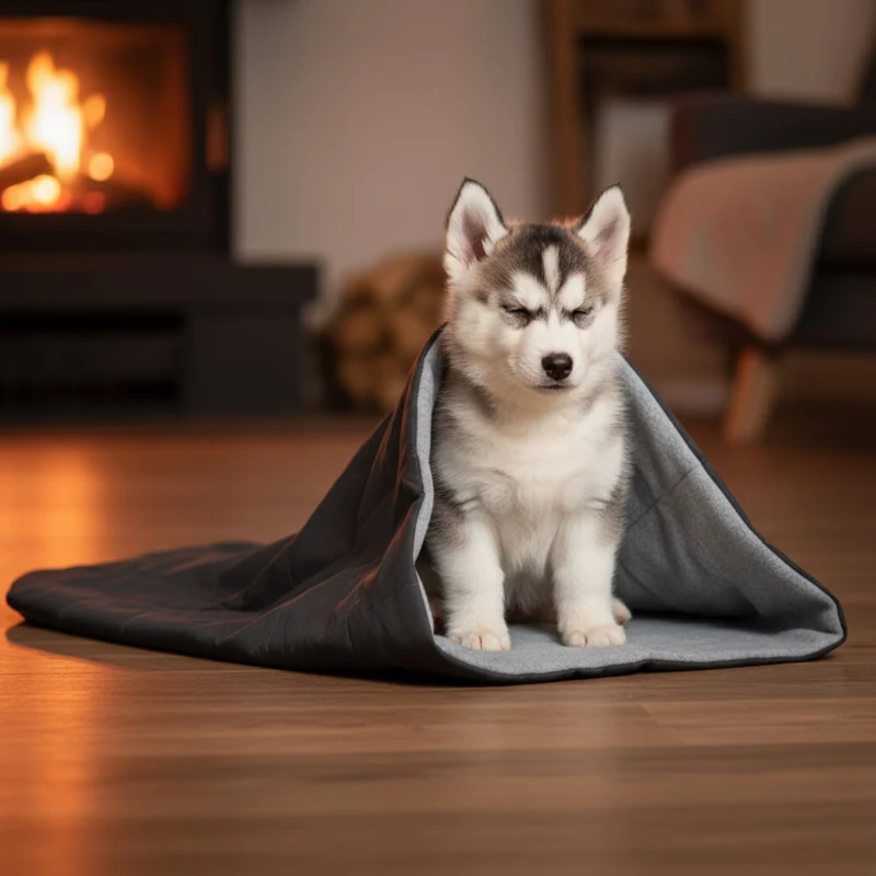 Doctor Bark Hundeschlafsack – Premium Kuschelhöhle mit orthopädischer Polsterung für Geborgenheit & erholsamen Schlaf