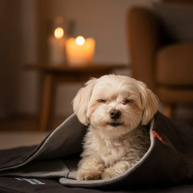 Doctor Bark Hundeschlafsack – Premium Kuschelhöhle mit orthopädischer Polsterung für Geborgenheit & erholsamen Schlaf