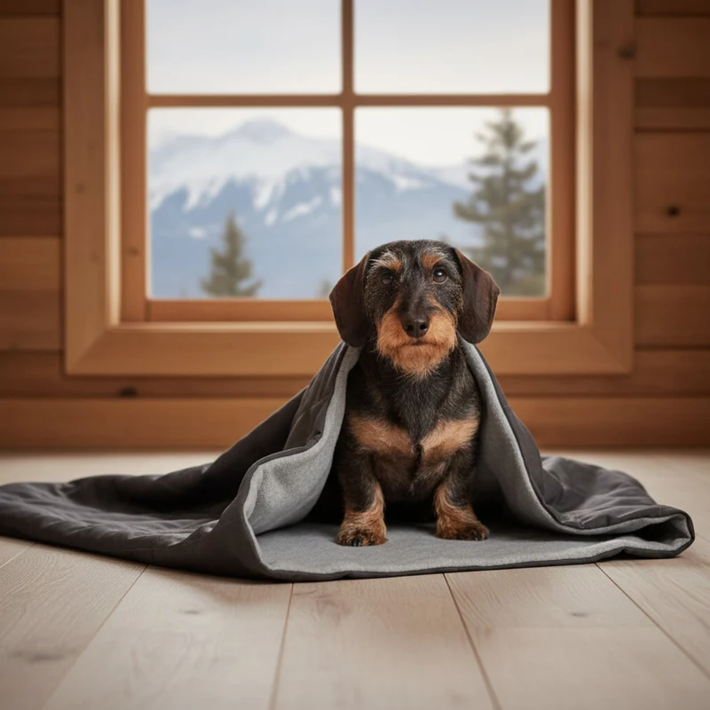 Doctor Bark Hundeschlafsack – Premium Kuschelhöhle mit orthopädischer Polsterung für Geborgenheit & erholsamen Schlaf