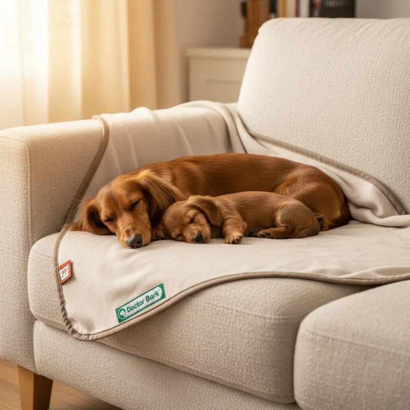 Doctor Bark Kuscheldecke für Hunde – Waschbar bis 95°C, Allergikerfreundlich & Made in Germany