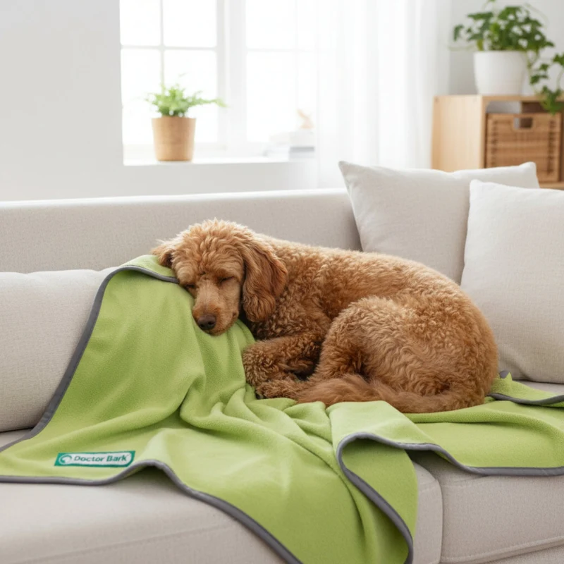 Doctor Bark Kuscheldecke für Hunde – Waschbar bis 95°C, Allergikerfreundlich & Made in Germany