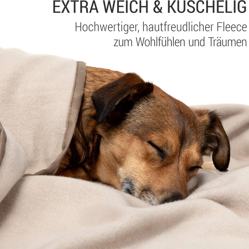 Doctor Bark Kuscheldecke für Hunde – Waschbar bis 95°C, Allergikerfreundlich & Made in Germany
