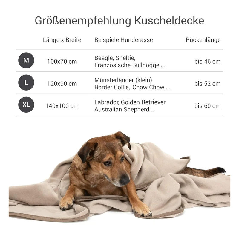 Doctor Bark Kuscheldecke für Hunde – Waschbar bis 95°C, Allergikerfreundlich & Made in Germany