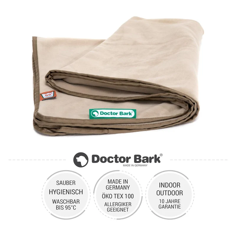 Doctor Bark Kuscheldecke für Hunde – Waschbar bis 95°C, Allergikerfreundlich & Made in Germany