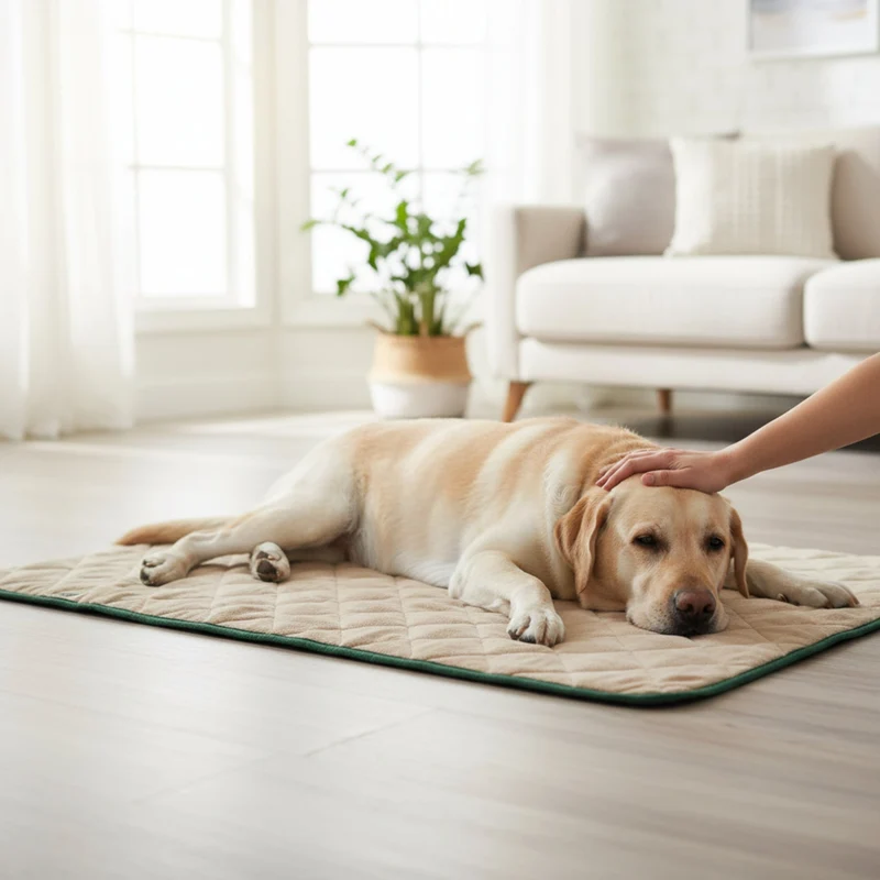 Doctor Bark Fleece-Steppdecke – Premium Hundedecke | Kuschelig weich, waschbar & allergikerfreundlich für erholsamen Hundeschlaf