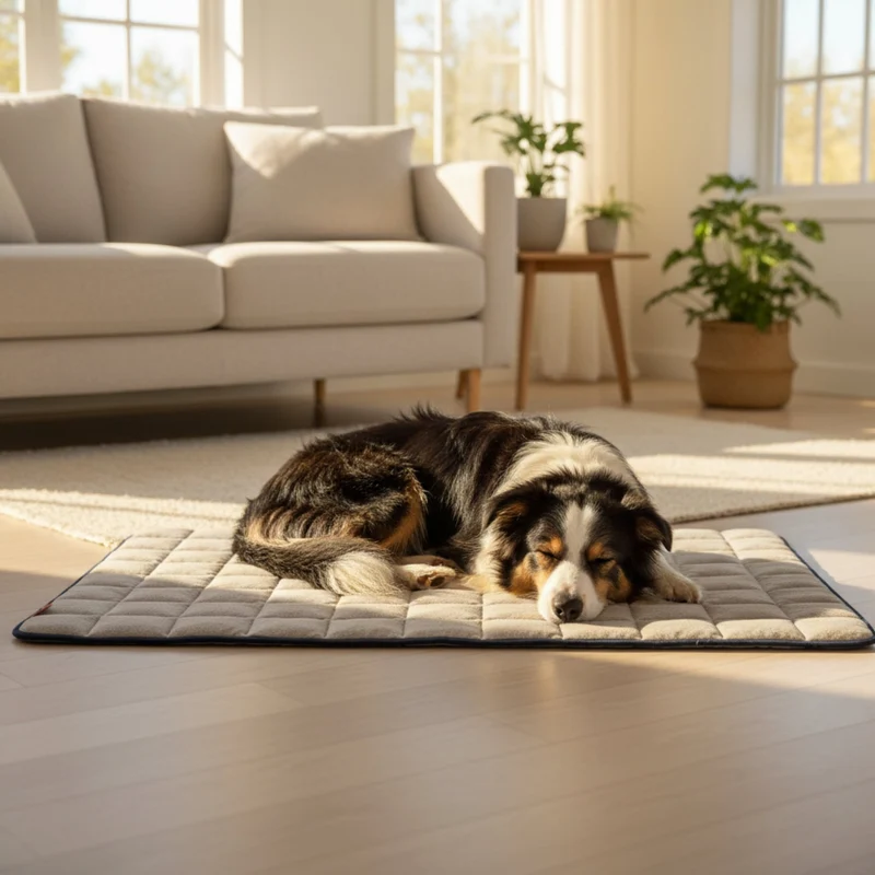 Doctor Bark Fleece-Steppdecke – Premium Hundedecke | Kuschelig weich, waschbar & allergikerfreundlich für erholsamen Hundeschlaf