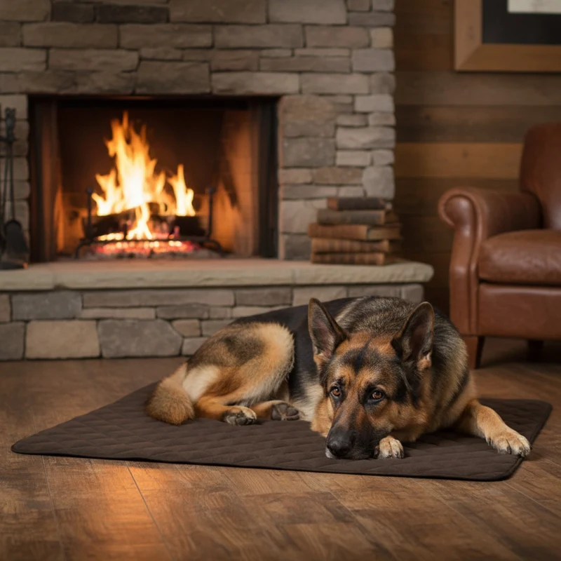 Doctor Bark Fleece-Steppdecke – Premium Hundedecke | Kuschelig weich, waschbar & allergikerfreundlich für erholsamen Hundeschlaf