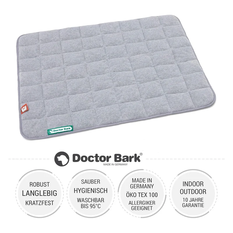 Doctor Bark Fleece-Steppdecke – Premium Hundedecke | Kuschelig weich, waschbar & allergikerfreundlich für erholsamen Hundeschlaf