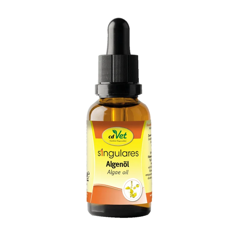 cdVet Singulares Algenöl – Pflanzliches Omega-3 mit DHA & EPA für glänzendes Fell, gesunde Gelenke & starke Abwehrkräfte bei Hund, Katze & Pferd