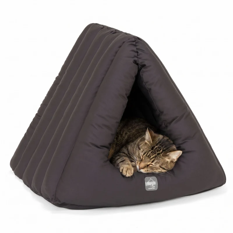 4cats by Doctor Bark Katzenhöhle Deluxe – Das waschbare Katzenbett für Katzen, die sich sicher geborgen fühlen wollen