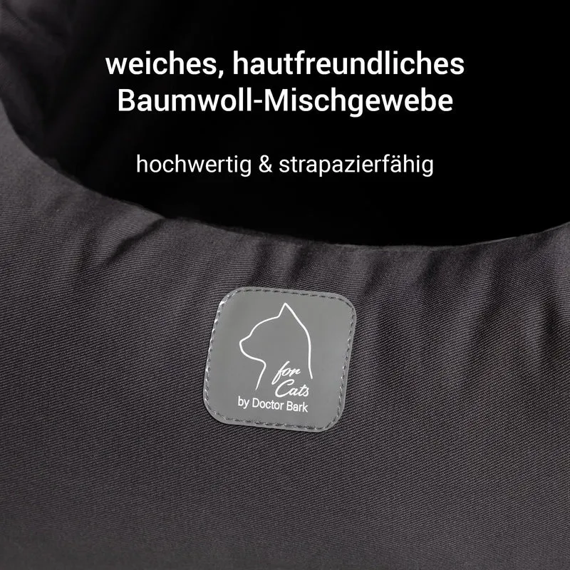 4cats by Doctor Bark Katzenhöhle Deluxe – Das waschbare Katzenbett für Katzen, die sich sicher geborgen fühlen wollen