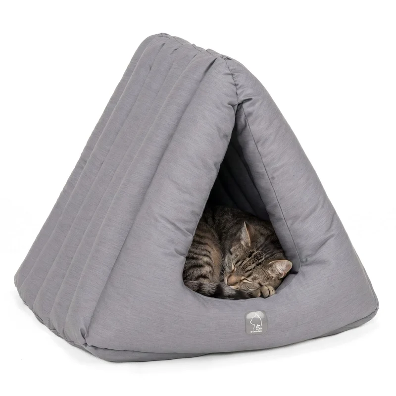 4cats by Doctor Bark Katzenhöhle Deluxe – Das waschbare Katzenbett für Katzen, die sich sicher geborgen fühlen wollen