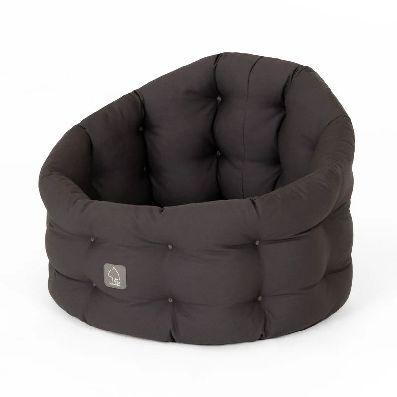 4cats by Doctor Bark Katzenbett Deluxe – Rundes Katzennest | Waschbar bis 95 °C | Formstabil & Langlebig | Made in Germany