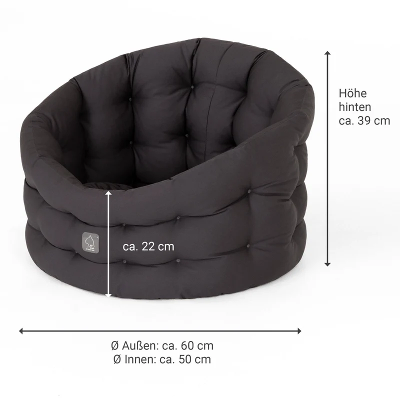 4cats by Doctor Bark Katzenbett Deluxe für Kater – Katerbett, waschbar bis 95 °C, Made in Germany | Der Rückzugsort, den dein Kater wirklich braucht