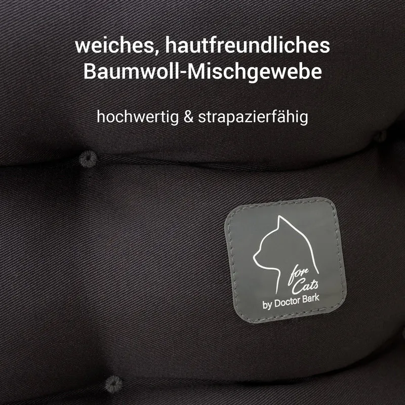 4cats by Doctor Bark Katzenbett Deluxe für Kater – Katerbett, waschbar bis 95 °C, Made in Germany | Der Rückzugsort, den dein Kater wirklich braucht