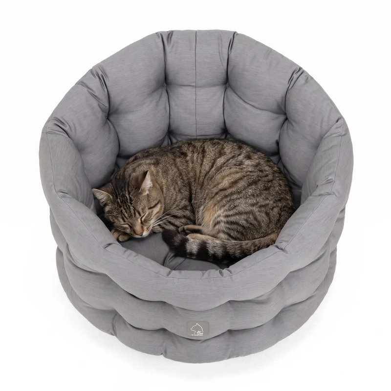 4cats by Doctor Bark Katzenbett Deluxe für Kater – Katerbett, waschbar bis 95 °C, Made in Germany | Der Rückzugsort, den dein Kater wirklich braucht