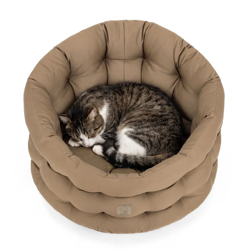4cats by Doctor Bark Katzenbett Deluxe für Kater – Katerbett, waschbar bis 95 °C, Made in Germany | Der Rückzugsort, den dein Kater wirklich braucht