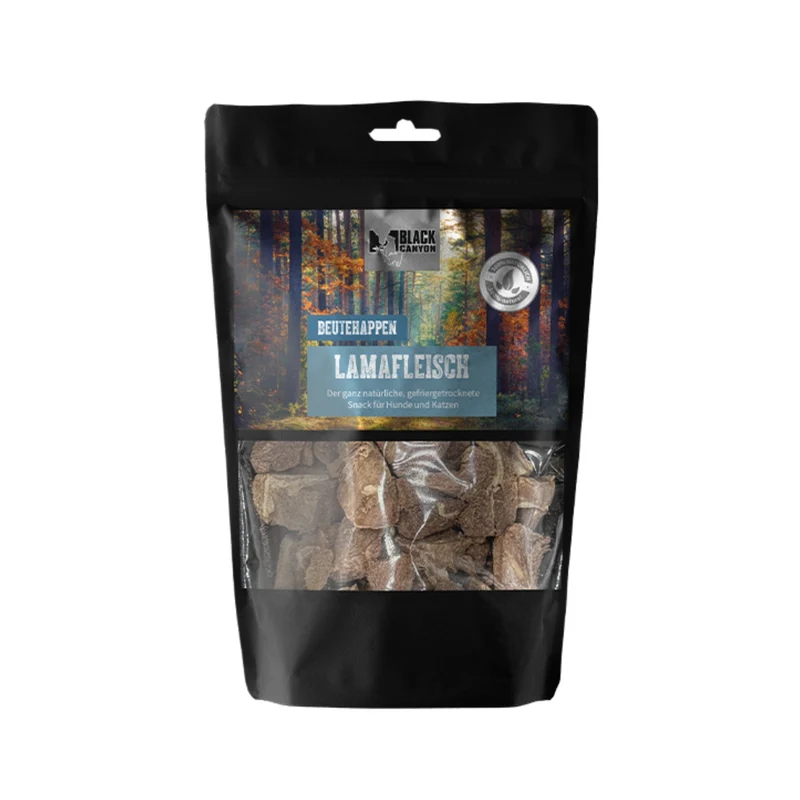 Black Canyon Beutehappen Lamafleisch – Premium Snack aus exotischem Lama für anspruchsvolle Vierbeiner