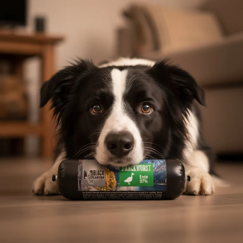 Black Canyon Snackwurst Ente – Premium Hundewurst mit Entenfleisch für Training, Belohnung & Genuss