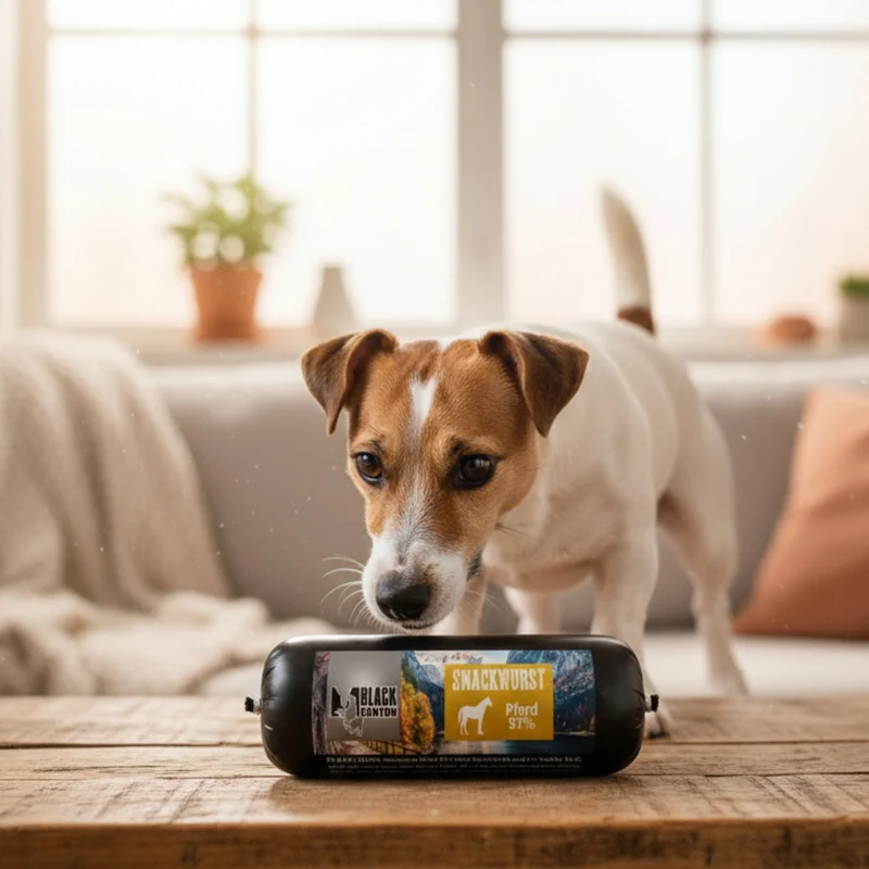 Black Canyon Snackwurst Pferd – Premium Pferdefleisch-Snack für Hunde mit Allergien & Sensibilitäten