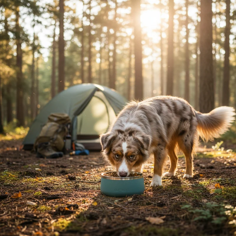 Ruffwear Basecamp Bowl – Robuster Premium Hundenapf aus Edelstahl für Outdoor-Abenteuer & Zuhause