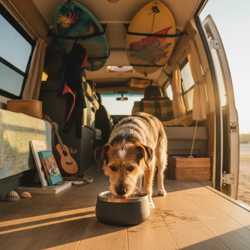 Ruffwear Basecamp Bowl – Robuster Premium Hundenapf aus Edelstahl für Outdoor-Abenteuer & Zuhause