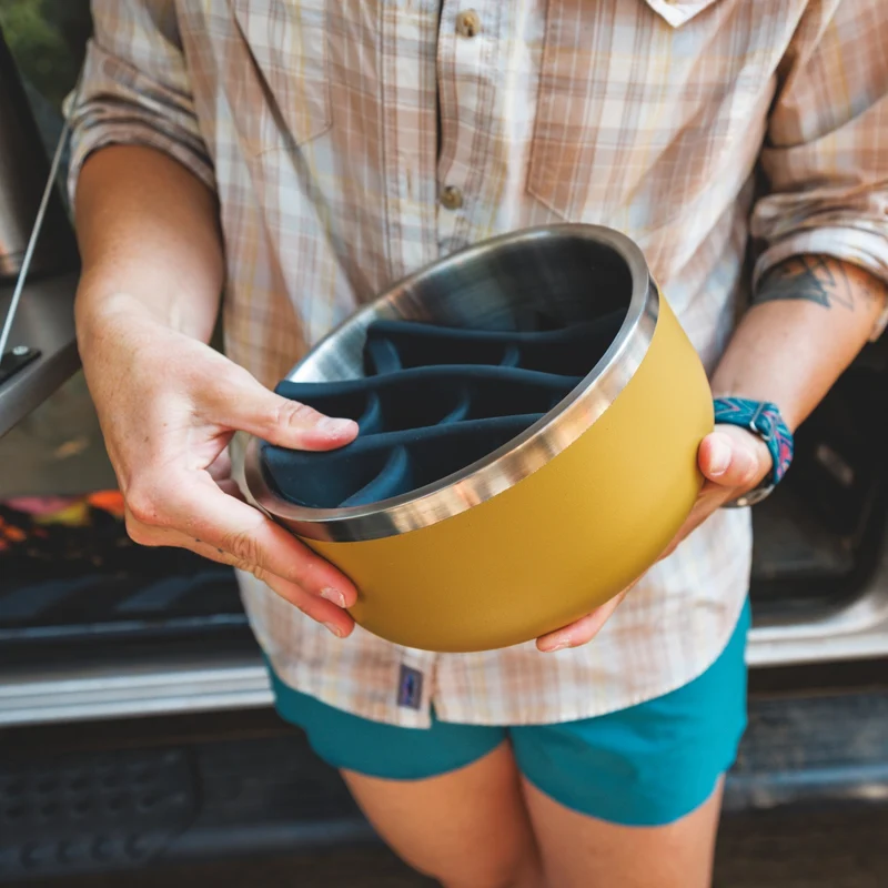 Ruffwear Basecamp Bowl – Robuster Premium Hundenapf aus Edelstahl für Outdoor-Abenteuer & Zuhause