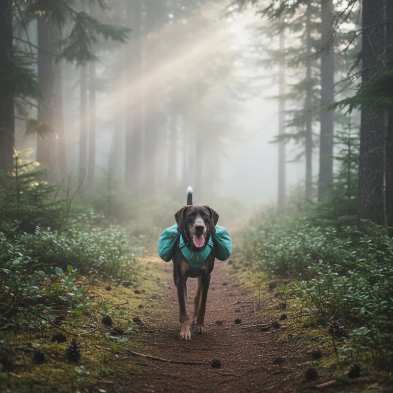 Ruffwear Front Range Day Pack – Hundegeschirr mit Packtaschen für Wanderungen & Outdoor-Abenteuer