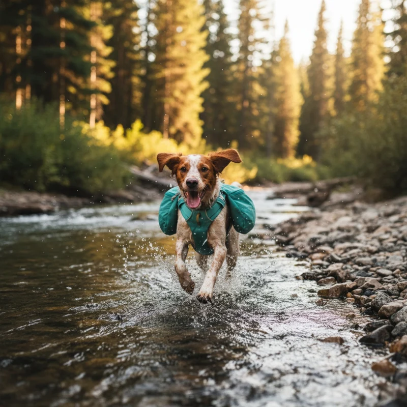 Ruffwear Front Range Day Pack – Hundegeschirr mit Packtaschen für Wanderungen & Outdoor-Abenteuer