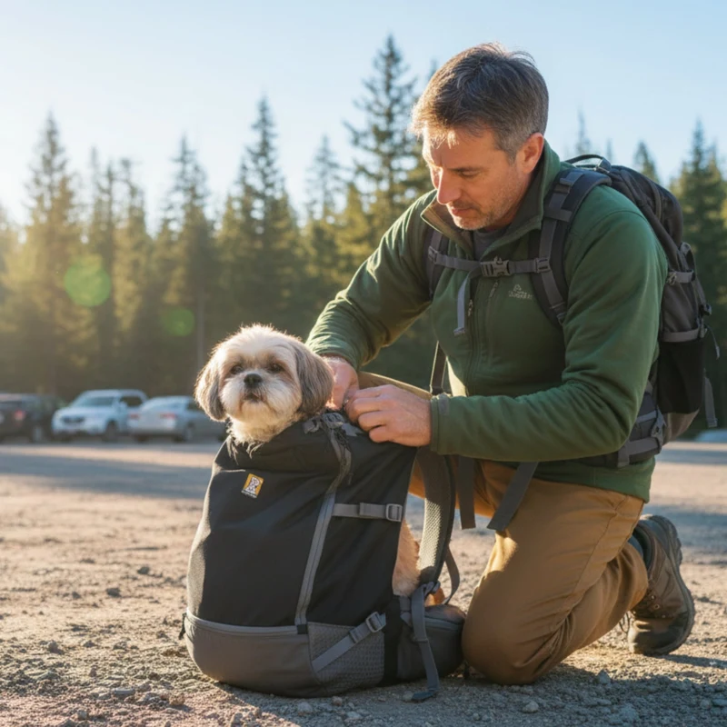 Ruffwear Hitch Hiker Dog Backpack Carrier – Komfortable Hunderucksack-Tragetasche für Abenteuer & sichere Transporte