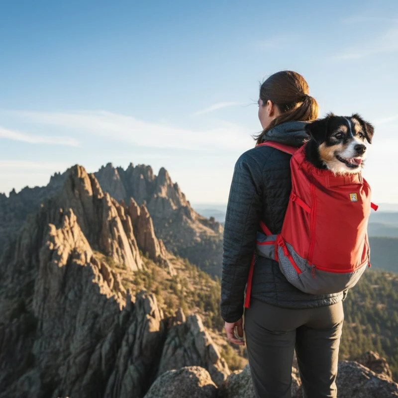 Ruffwear Hitch Hiker Dog Backpack Carrier – Komfortable Hunderucksack-Tragetasche für Abenteuer & sichere Transporte