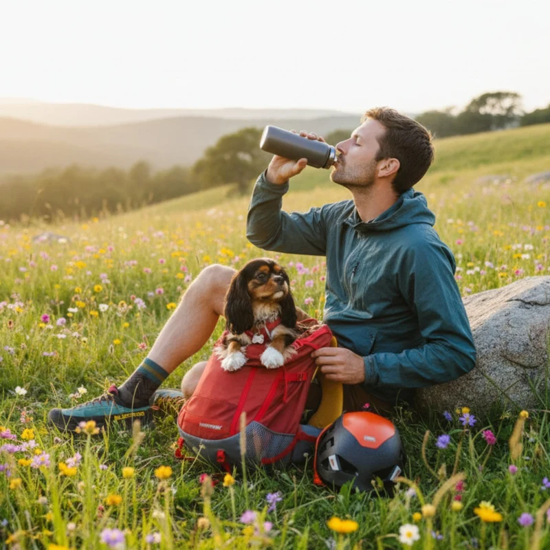 Ruffwear Hitch Hiker Dog Backpack Carrier – Komfortable Hunderucksack-Tragetasche für Abenteuer & sichere Transporte