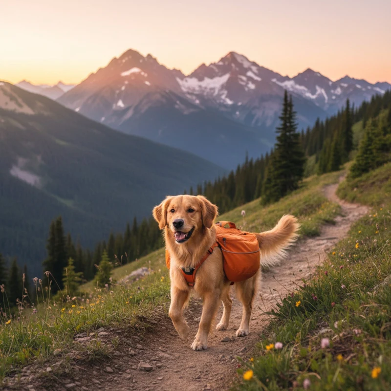 Ruffwear Approach Pack – Ergonomischer Hunderucksack mit Satteltaschen für aktive Hunde auf Trekking & Wandertouren