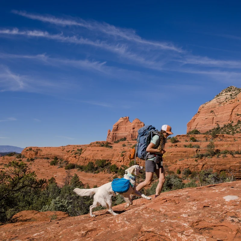 Ruffwear Approach Pack – Ergonomischer Hunderucksack mit Satteltaschen für aktive Hunde auf Trekking & Wandertouren