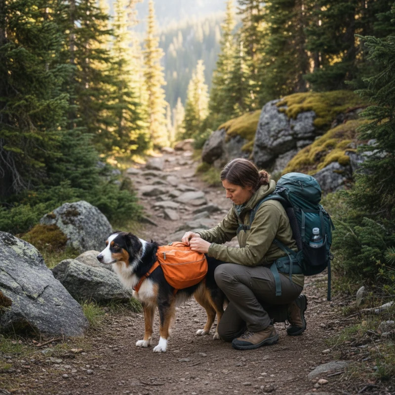 Ruffwear Approach Pack – Ergonomischer Hunderucksack mit Satteltaschen für aktive Hunde auf Trekking & Wandertouren