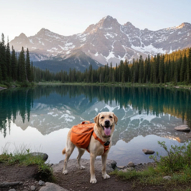 Ruffwear Approach Pack – Ergonomischer Hunderucksack mit Satteltaschen für aktive Hunde auf Trekking & Wandertouren