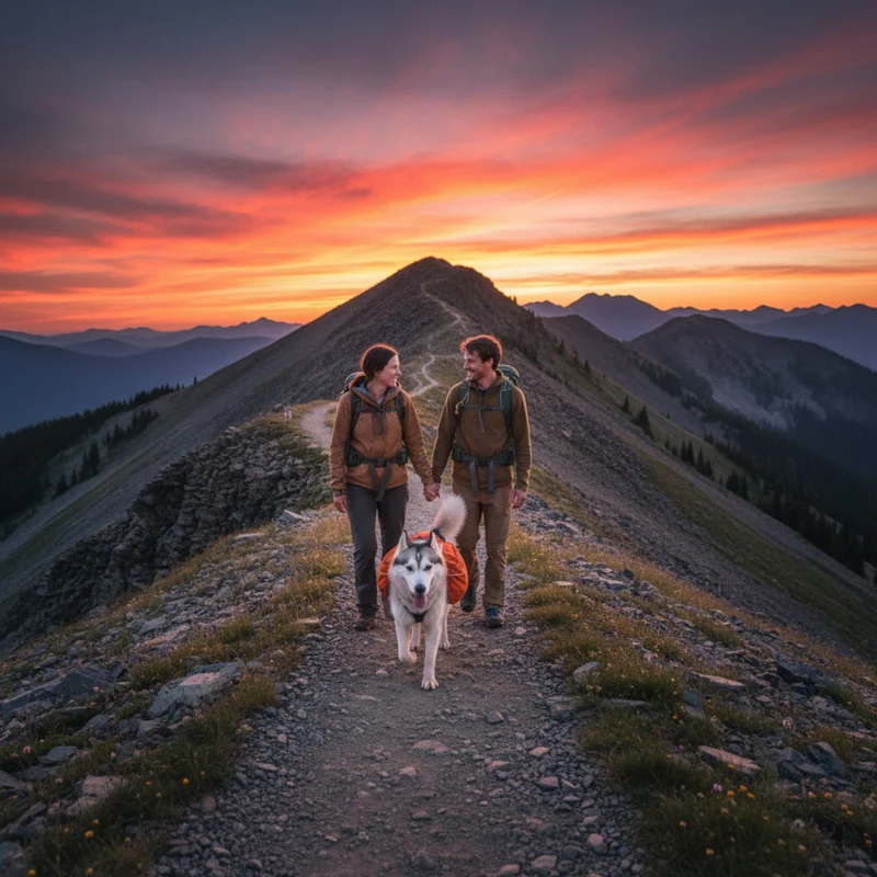 Ruffwear Approach Pack – Ergonomischer Hunderucksack mit Satteltaschen für aktive Hunde auf Trekking & Wandertouren