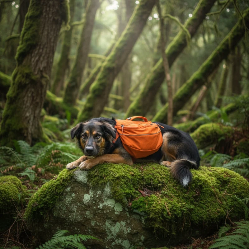 Ruffwear Approach Pack – Ergonomischer Hunderucksack mit Satteltaschen für aktive Hunde auf Trekking & Wandertouren