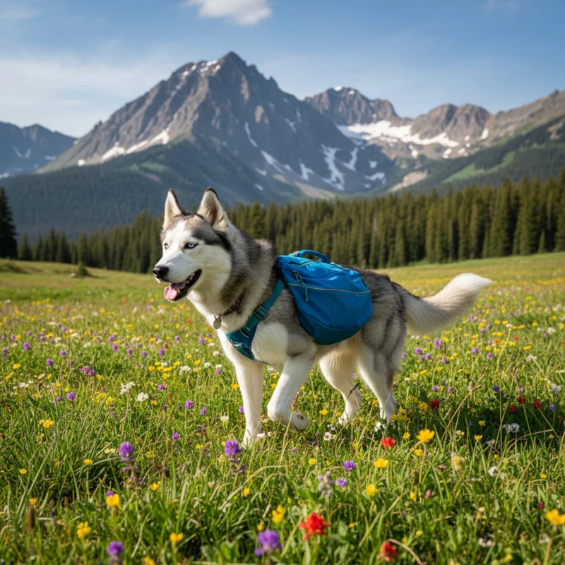 Ruffwear Approach Pack – Ergonomischer Hunderucksack mit Satteltaschen für aktive Hunde auf Trekking & Wandertouren