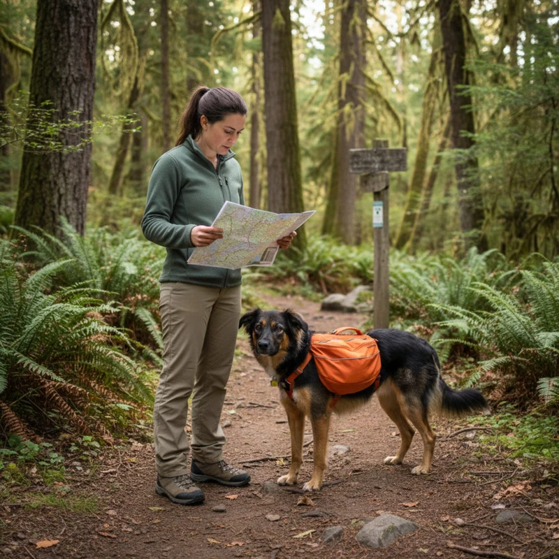 Ruffwear Approach Pack – Ergonomischer Hunderucksack mit Satteltaschen für aktive Hunde auf Trekking & Wandertouren