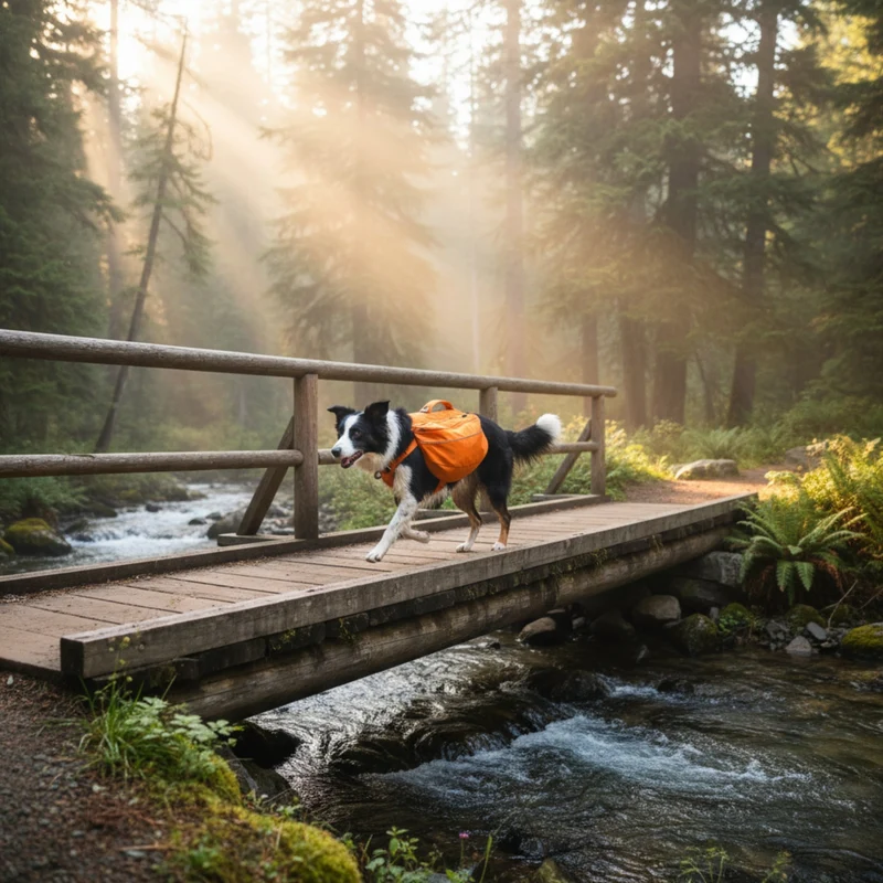 Ruffwear Approach Pack – Ergonomischer Hunderucksack mit Satteltaschen für aktive Hunde auf Trekking & Wandertouren