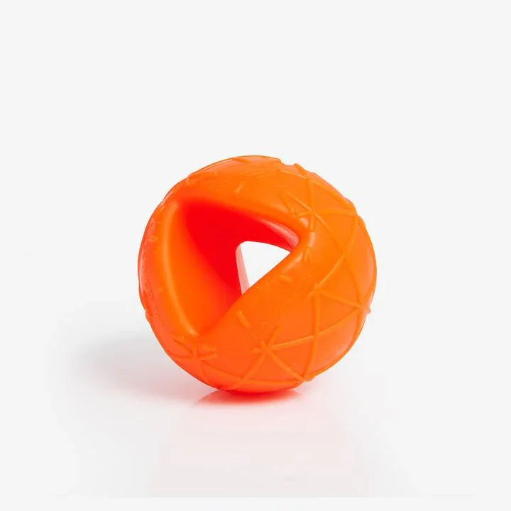 Öko Hundeball | Orange | BPA-frei | 100% recyclebar & Made in Germany| 2 Größen