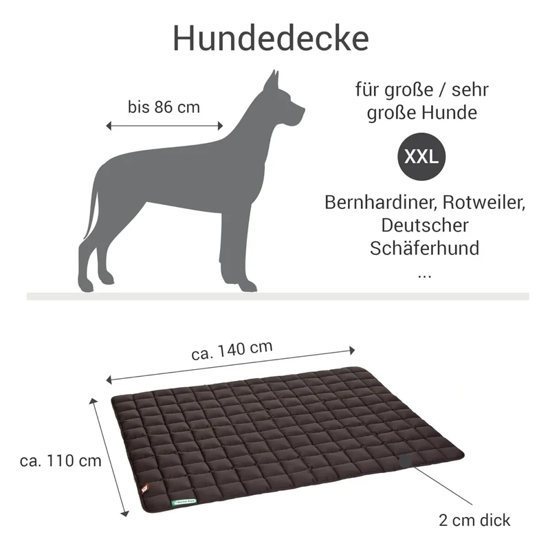Doctor Bark Hundedecke – Waschbar bis 95°C, Hygienisch & Gelenkschonend für Indoor & Outdoor