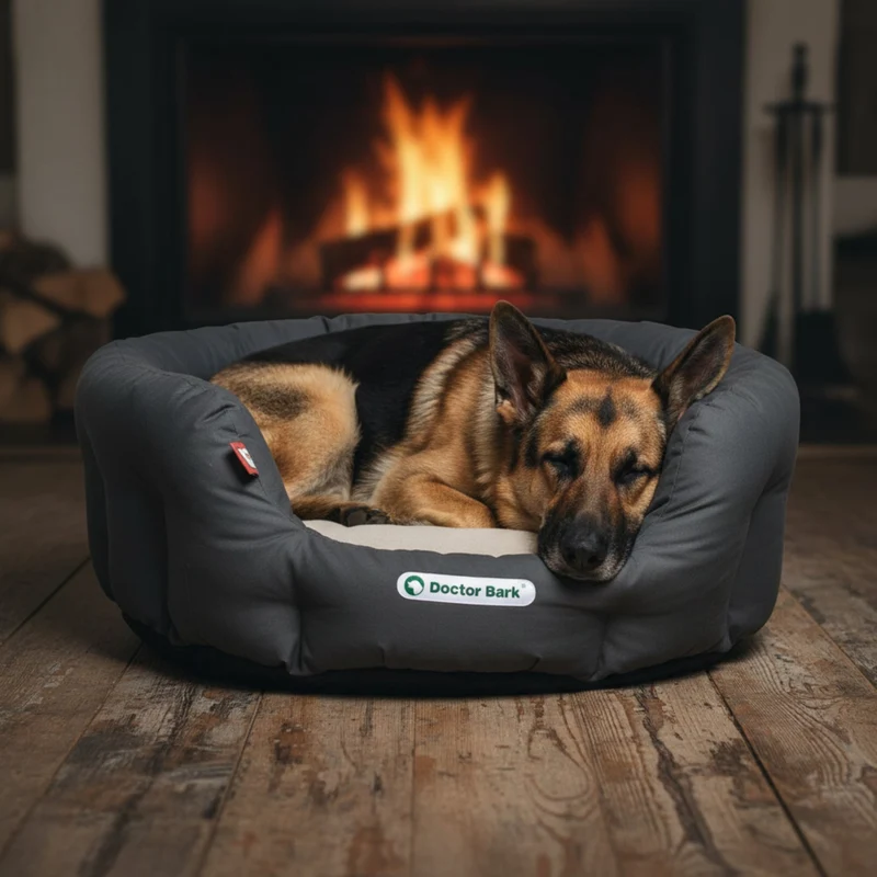 Doctor Bark Orthopädisches Hundenest – Premium Hundebett mit Gelenkschutz, waschbar & langlebig für gesunden Schlaf