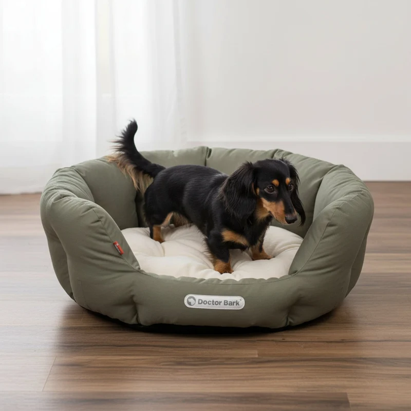 Doctor Bark Orthopädisches Hundenest – Premium Hundebett mit Gelenkschutz, waschbar & langlebig für gesunden Schlaf