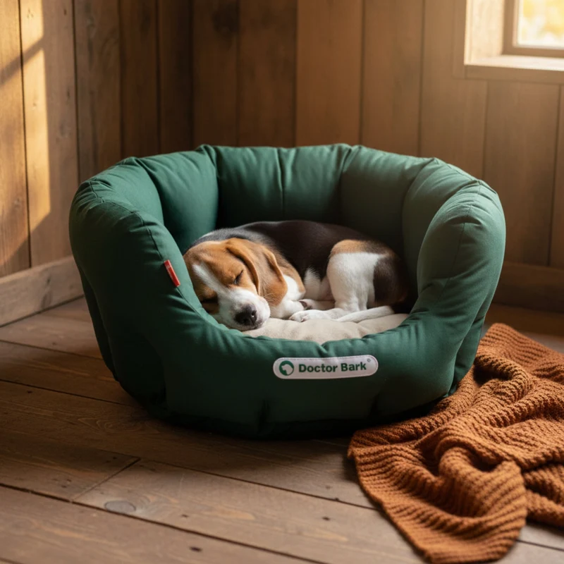Doctor Bark Orthopädisches Hundenest – Premium Hundebett mit Gelenkschutz, waschbar & langlebig für gesunden Schlaf